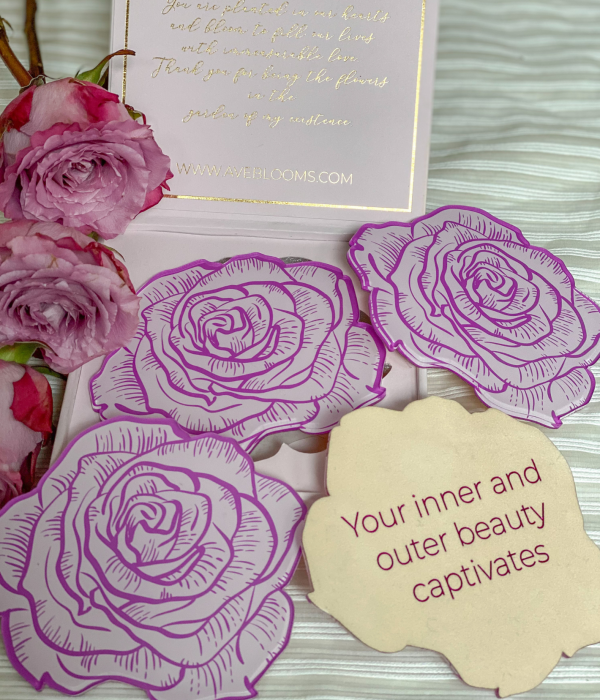 Rose shaped coaster